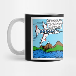 Fish Spawning Airline Service Funny Fishing Novelty Gift Mug